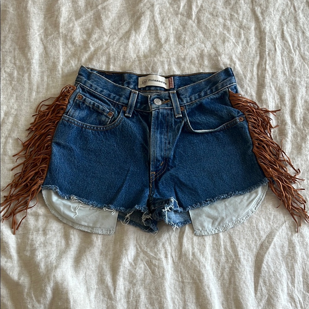Levi’s Fringed Teen Denim Shorts